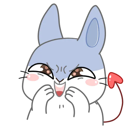 😈 Стикер «Кролик» для Telegram