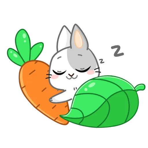 😴 Стикер «Кролик» для Telegram