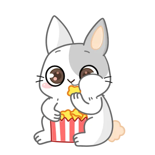 🍿 Стикер «Кролик» для Telegram