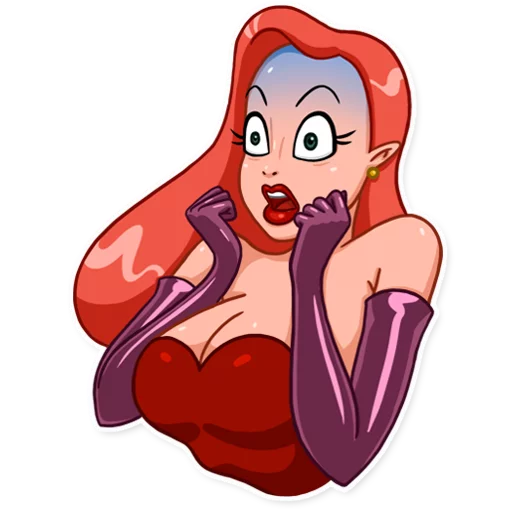 😨 Стикер «Jessica Rabbit» для Telegram