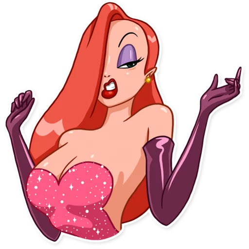 😒 Стикер «Jessica Rabbit» для Telegram