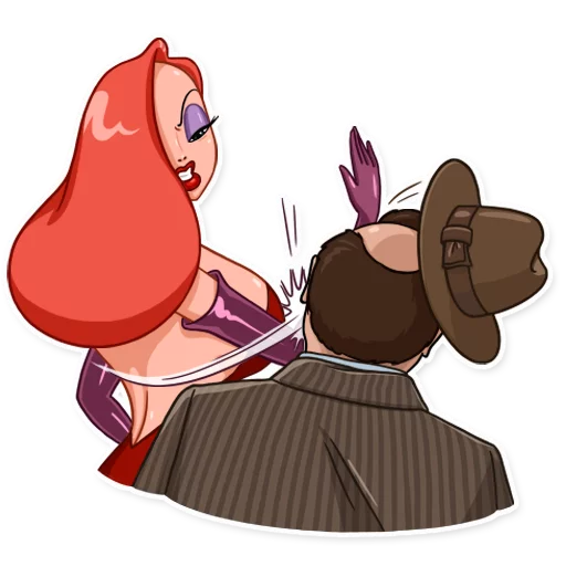 😡 Стикер «Jessica Rabbit» для Telegram