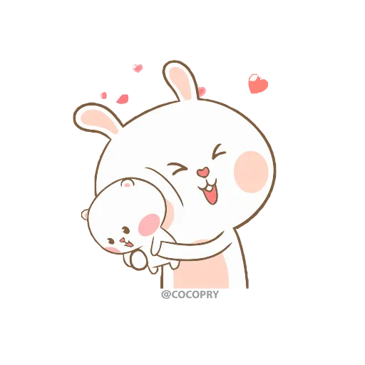 ❤️ Стикер «Rabbit Love» для Telegram
