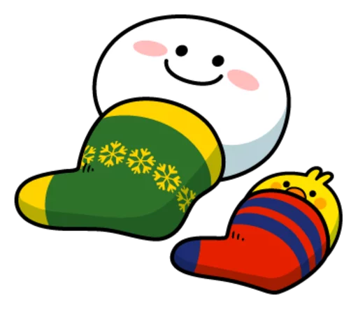 🛌 Стикер «Spoiled Rabbits Winter» для Telegram