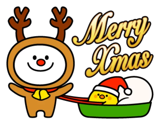 🎄 Стикер «Spoiled Rabbits Winter» для Telegram