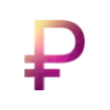💥 Эмодзи «Буквы розовые с градиентом» для Telegram