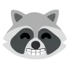 😁 Эмодзи «raccoon emoji» для Telegram