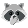 🫢 Эмодзи «raccoon emoji» для Telegram