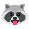 😛 Эмодзи «raccoon emoji» для Telegram
