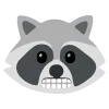 😬 Эмодзи «raccoon emoji» для Telegram