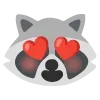 😍 Эмодзи «raccoon emoji» для Telegram