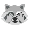 🫣 Эмодзи «raccoon emoji» для Telegram