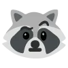 🤨 Эмодзи «raccoon emoji» для Telegram