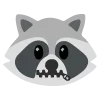 🤐 Эмодзи «raccoon emoji» для Telegram