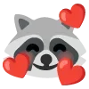 🥰 Эмодзи «raccoon emoji» для Telegram