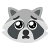 🥺 Эмодзи «raccoon emoji» для Telegram
