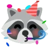 🥳 Эмодзи «raccoon emoji» для Telegram