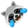 🤣 Эмодзи «raccoon emoji» для Telegram