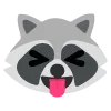 😝 Эмодзи «raccoon emoji» для Telegram