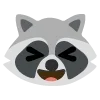 😆 Эмодзи «raccoon emoji» для Telegram