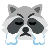 😤 Эмодзи «raccoon emoji» для Telegram