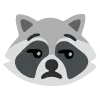 😒 Эмодзи «raccoon emoji» для Telegram
