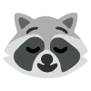 😌 Эмодзи «raccoon emoji» для Telegram