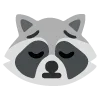 😞 Эмодзи «raccoon emoji» для Telegram