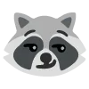 😏 Эмодзи «raccoon emoji» для Telegram