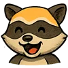 🤣 Эмодзи «енот Андрей» для Telegram