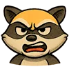 🤬 Эмодзи «енот Андрей» для Telegram