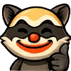 🤡 Эмодзи «енот Андрей» для Telegram