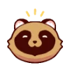 🙂 Эмодзи «raccoons» для Telegram