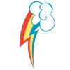 Эмодзи Радуга Дэш Tg для Telegram — скачать