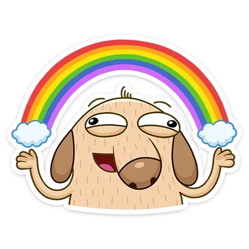 🌈 Стикер «Rainbow Emotions» для Telegram