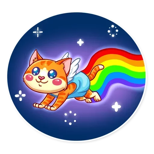 🌈 Стикер «Rainbow Emotions» для Telegram