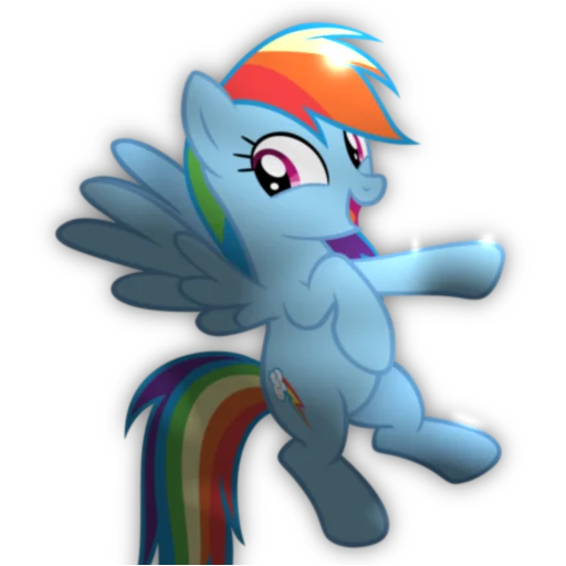 🌈 Стикер «Rainbow Dash» для Telegram