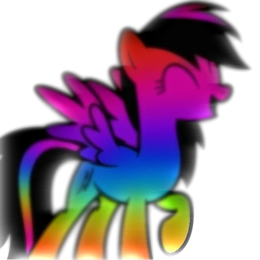 Стикерпак Rainbow Dash для Telegram