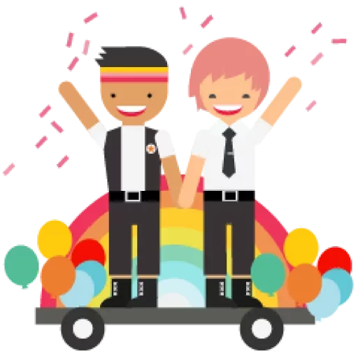 Стикерпак Rainbow for people для Telegram — скачать