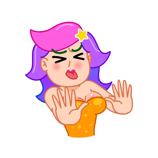 🙅‍♀️ Стикер «Rainbow Girl» для Telegram