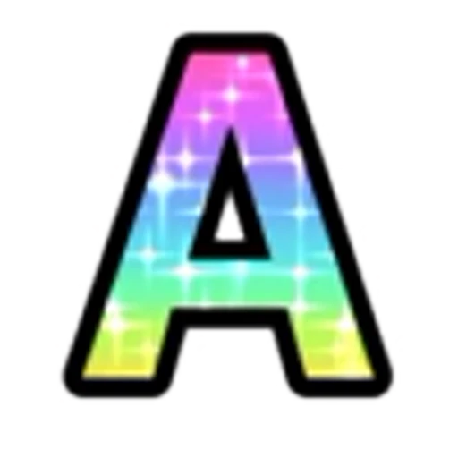 Эмодзи Rainbow Glitter Font для Telegram — скачать