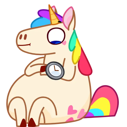 😒 Стикер «Rainicorn» для Telegram
