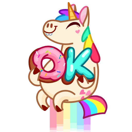 👌 Стикер «Rainicorn» для Telegram