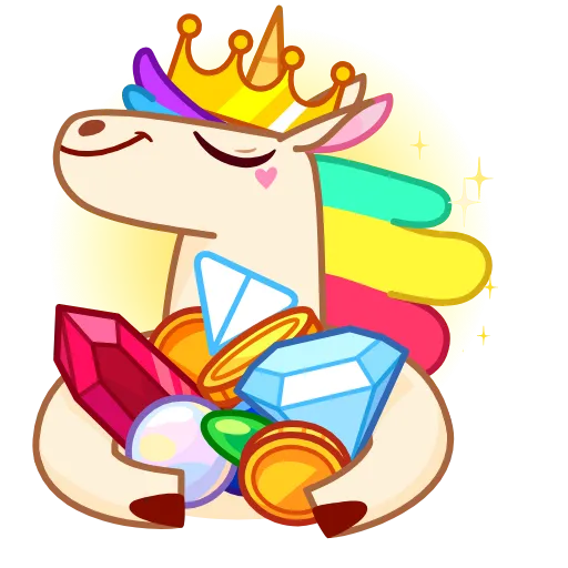 🤑 Стикер «Rainicorn» для Telegram