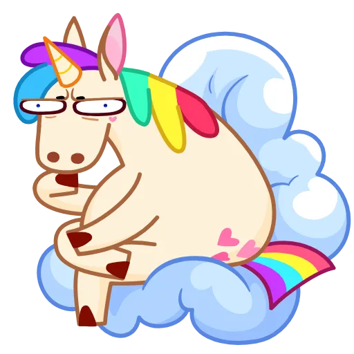 🤔 Стикер «Rainicorn» для Telegram