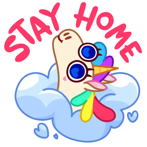 🦠 Стикер «Rainicorn» для Telegram