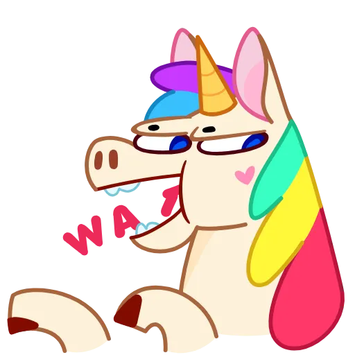 🤨 Стикер «Rainicorn» для Telegram
