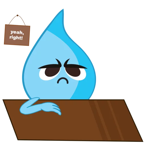 😒 Стикер «Raindrops» для Telegram