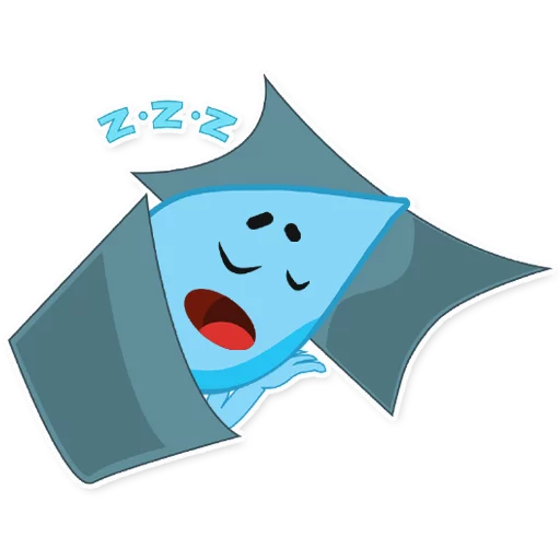 😴 Стикер «Raindrops» для Telegram