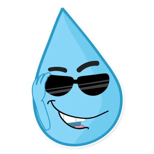 😎 Стикер «Raindrops» для Telegram